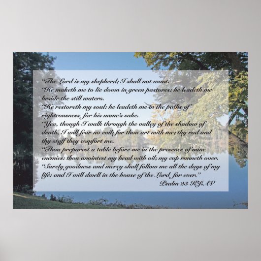 Psalm 23 Scripture Print (Voorkant)