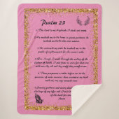 Psalm 23 Sherpa Blanket Sherpa Deken (Voorkant)