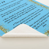 Psalm 23 Sherpa Blanket Sherpa Deken (3/4)