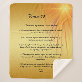psalm 23 sherpa deken