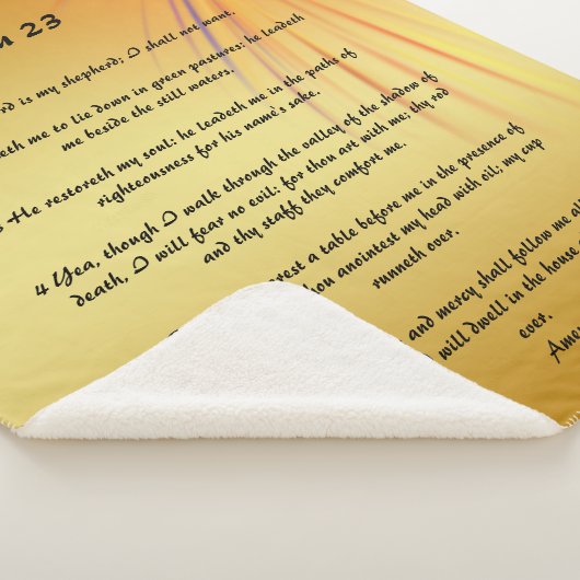 psalm 23 sherpa deken (3/4)