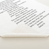 Psalm 23 Sherpa Fleece Blanket  Deken (3/4)