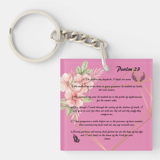 Psalm 23 sleutelhanger (voorkant)