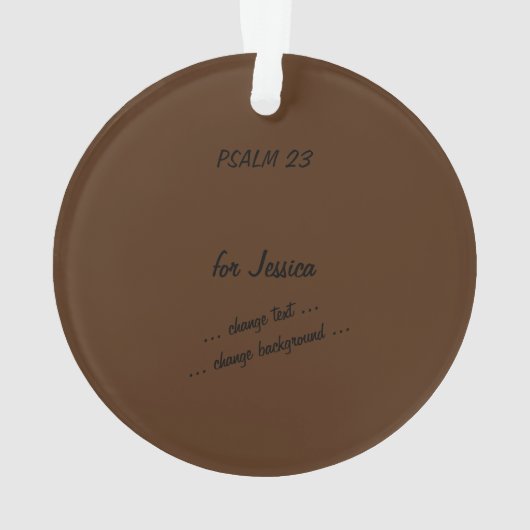 Psalm 23, Song for David, Fire Sky, Ornament (achterkant)