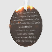 Psalm 23, Song for David, Fire Sky, Ornament (voorkant)