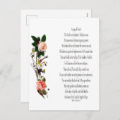 Psalm 23, Song van David Briefkaart (Voorkant / Achterkant)