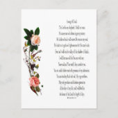 Psalm 23, Song van David Briefkaart (Voorkant)