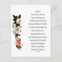 Psalm 23, Song van David Briefkaart