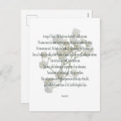 Psalm 23, Song van David, Floral Briefkaart (Voorkant / Achterkant)