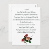 Psalm 23, Song van David, Floral Briefkaart (Voorkant / Achterkant)