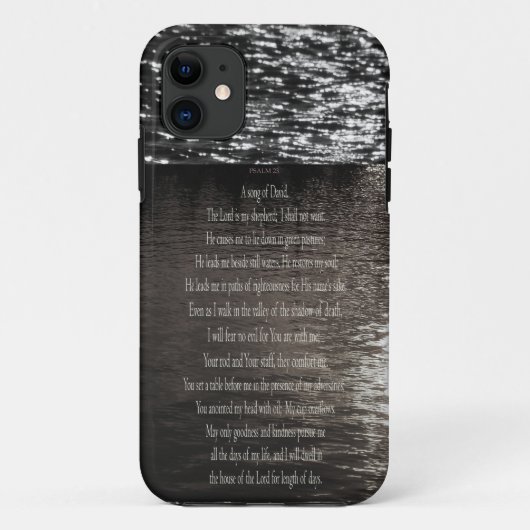 Psalm 23, Song van David Stileren Waters iPhone ca Case-Mate iPhone Case (Achterkant)