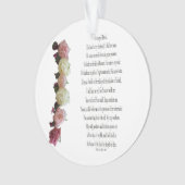 Psalm 23, Song voor David, Circle Acrylisch Orname Ornament (voorkant)