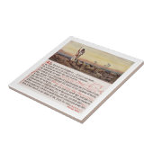 Psalm 23 SQ Tegeltje (Zijkant)