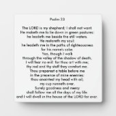 Psalm 23 Square Tabletop Foto Plaque Fotoplaat (Voorkant)
