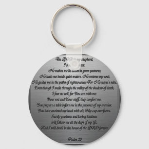 Psalm 23 - Staal Sleutelhanger