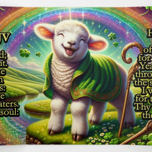 Psalm 23 Statenvertaling Tract - Blijde Lam Drieluik Kaart (Binnenkant midden)