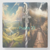 psalm 23 stenen onderzetter (Voorkant)