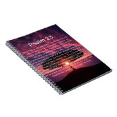 Psalm 23 Sterkte | Sunset Notitieboek (Rechterzijde)