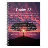 Psalm 23 Sterkte | Sunset Notitieboek (Voorkant)