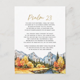 Psalm 23 The Lord is My Shepherd Briefkaart