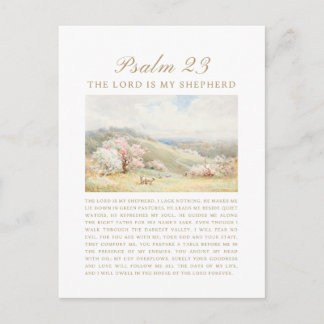 Psalm 23 The Lord is My Shepherd Briefkaart