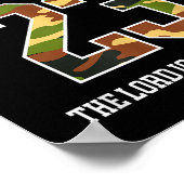 Psalm 23 The Lord Is My Shepherd Camouflage Christ Poster (Hoek)