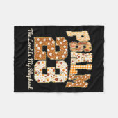 Psalm 23 The Lord Is My Shepherd Christian Fall Th Fleece Deken (Voorkant (Horizontaal))