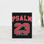 Psalm 23 The Lord Is My Shepherd Christian Footbal Kaart (Voorkant)