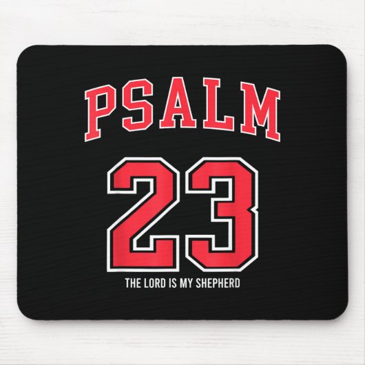 Psalm 23 The Lord Is My Shepherd Christian Footbal Muismat (Voorkant)