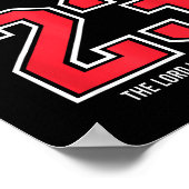 Psalm 23 The Lord Is My Shepherd Christian Footbal Poster (Hoek)