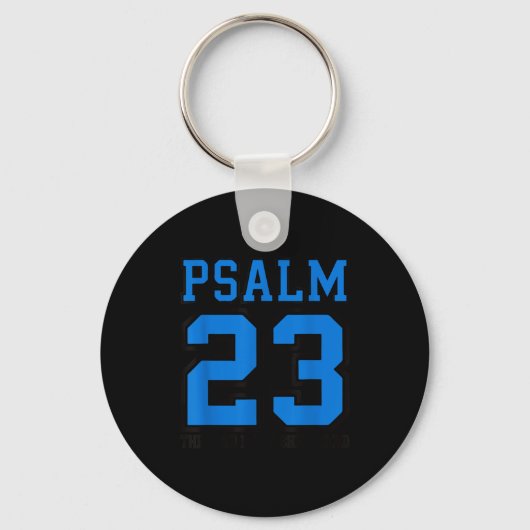 Psalm 23 The Lord Is My Shepherd Funny Christian T Sleutelhanger (Voorkant)