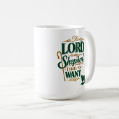 Psalm 23 The Lord Is My Shepherd Mug Koffiemok (Voorkant rechts)