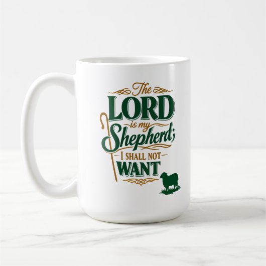 Psalm 23 The Lord Is My Shepherd Mug Koffiemok (Links)
