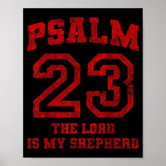 Psalm 23 The Lord Is My Shepherd Poster (Voorkant)