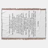 Psalm 23-Throw Blanket Deken (Voorkant)