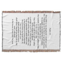 Psalm 23-Throw Blanket