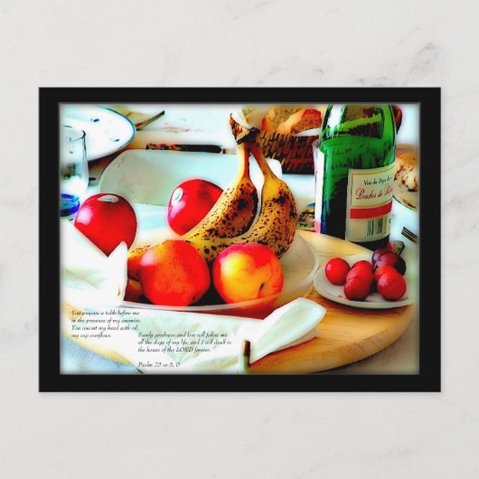 Psalm 23 v 5, 6| Briefkaart (Voorkant)