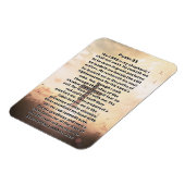 Psalm 23 Verlicht kruis Magneet (Linkerzijde)