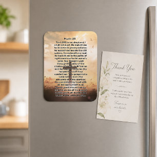 Psalm 23 Verlichte Kruis Magneet