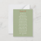 Psalm 23 Vers Notitiekaartje (Achterkant)