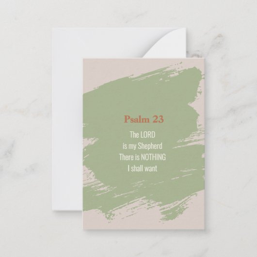 Psalm 23 Vers Notitiekaartje (Voorkant)