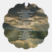 Psalm 23 viering van het leven dienst ornament kaart (Achterkant)