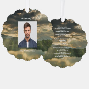 Psalm 23 viering van het leven dienst ornament kaart