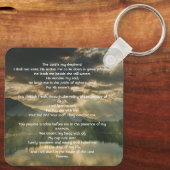 Psalm 23 viering van het leven dienst  sleutelhanger (Achterkant)