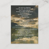 Psalm 23 viering van het leven dienst  visitekaartje (Voorkant)