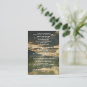 Psalm 23 viering van het leven dienst  visitekaartje (Staand voorkant)
