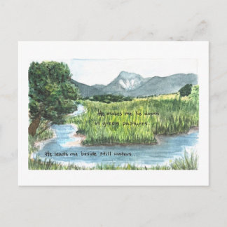 Psalm 23 Visueel briefkaart