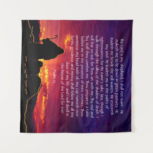 psalm 23 wandkleed (Voorkant (horizontaal))