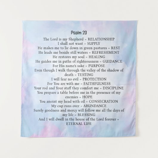 psalm 23 wandkleed (Voorkant)