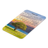 Psalm 23 Waterverf Groene Boom Magneet (Linkerzijde)